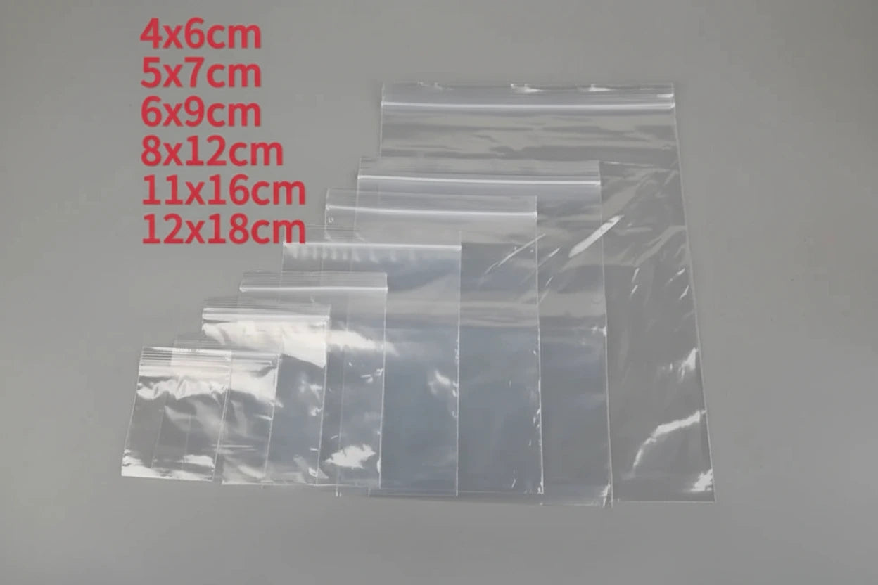 Clear Poly Zip-Seal Bags — Card & Accessory Packaging