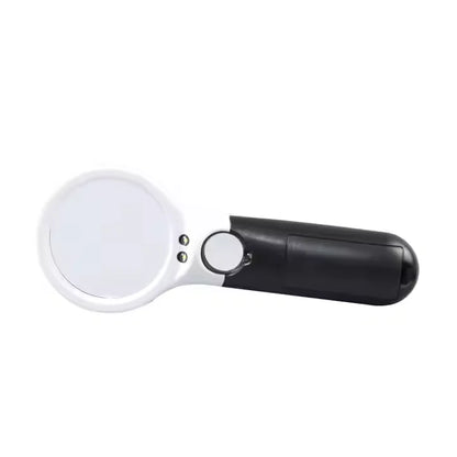 Handheld LED Magnifying Loupe (3× / 45×) – Card Inspection Tool