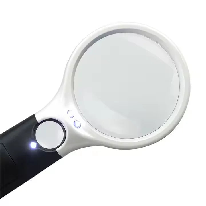 Handheld LED Magnifying Loupe (3× / 45×) – Card Inspection Tool