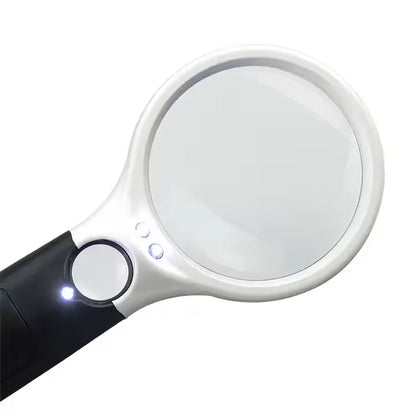 Handheld LED Magnifying Loupe (3× / 45×) – Card Inspection Tool