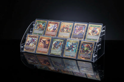 Display Series Tiered Acrylic Card Rack — Multi-Hit Showcase Stand