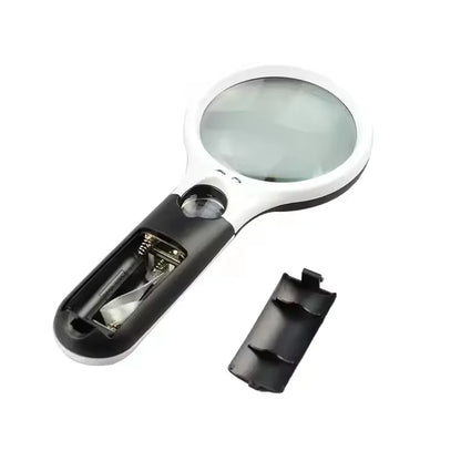 Handheld LED Magnifying Loupe (3× / 45×) – Card Inspection Tool