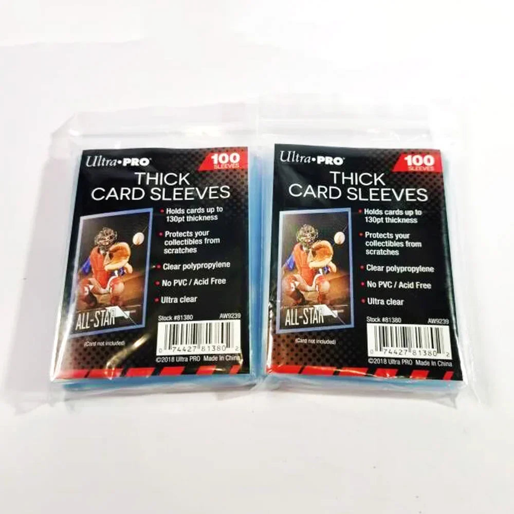 TCG Grading Prep Soft Card Sleeves (100 Pack) — Ultra Clear Protection
