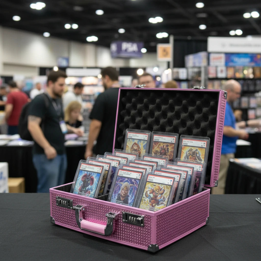 Card Storage Case — Combination Lock & Dividers