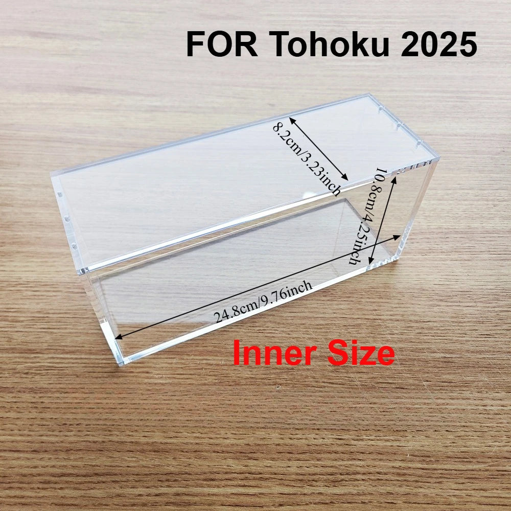 Crystal Shell Box Display Case | Clear Acrylic Protector for Sealed Collectibles