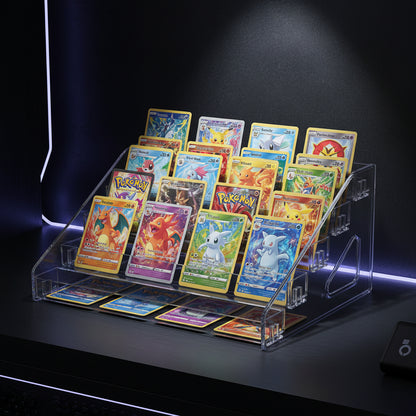 Tiered Acrylic Display Showcase • Multi-Level TCG Stand