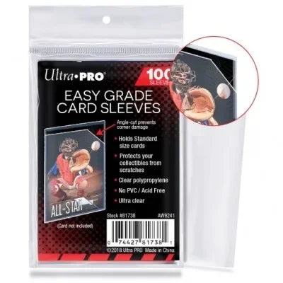 TCG Grading Prep Soft Card Sleeves (100 Pack) — Ultra Clear Protection