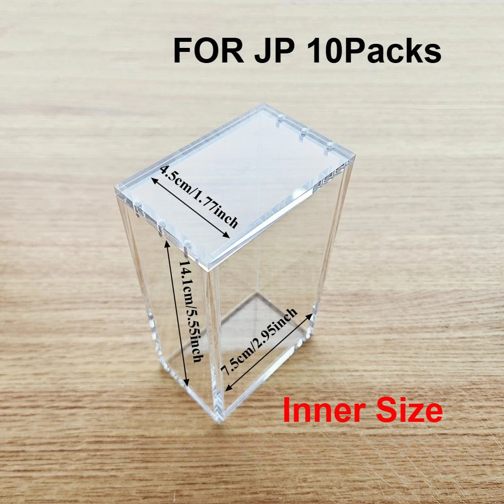 Crystal Shell Box Display Case | Clear Acrylic Protector for Sealed Collectibles