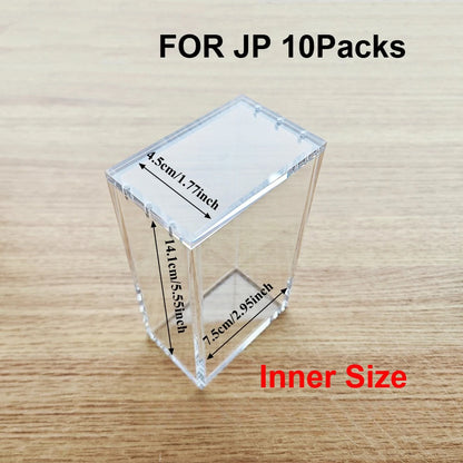 Crystal Shell Box Display Case | Clear Acrylic Protector for Sealed Collectibles