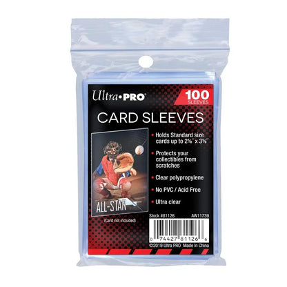 TCG Grading Prep Soft Card Sleeves (100 Pack) — Ultra Clear Protection