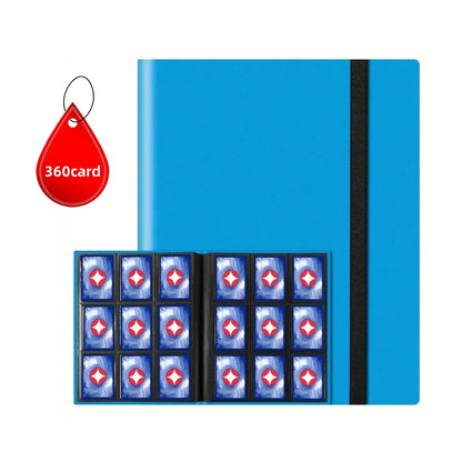 Premium Trading Card Binder — 4/9 Pocket Side-Loading Album (160/360 Capacity)