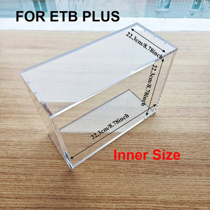 Crystal Shell Box Display Case | Clear Acrylic Protector for Sealed Collectibles
