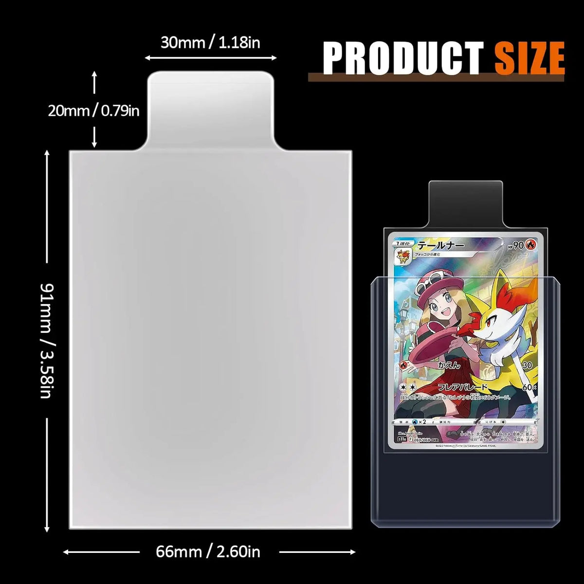 Premium Card Sleeves (65×90mm) – Clear Protective Holders for TCG Cards
