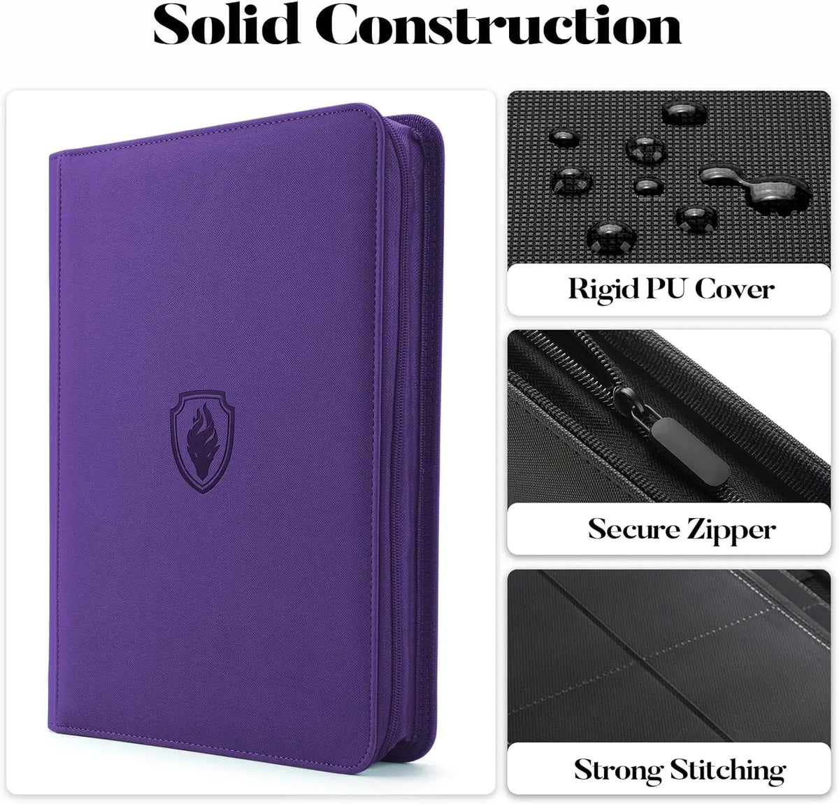 Premium 9-Pocket Zippered Trading Card Binder (360-Card Capacity)