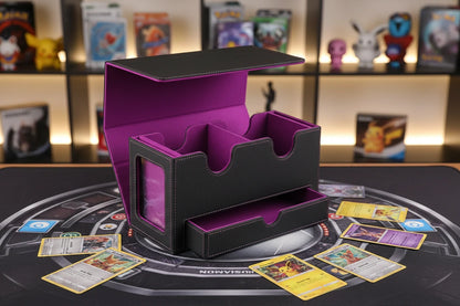 Premium Deck Storage Box for TCG Cards – Magnetic Case for Double & Triple Sleeved Decks (Collector Edition)