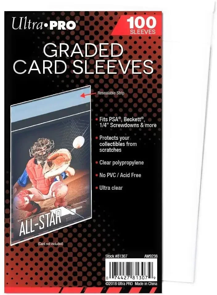 TCG Grading Prep Soft Card Sleeves (100 Pack) — Ultra Clear Protection