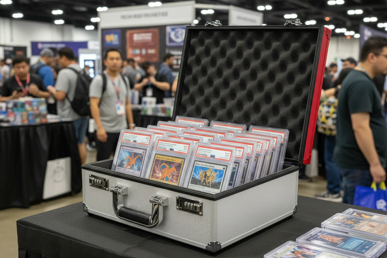 Card Storage Case — Combination Lock & Dividers