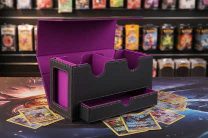 Premium Deck Storage Box for TCG Cards – Magnetic Case for Double & Triple Sleeved Decks (Collector Edition)