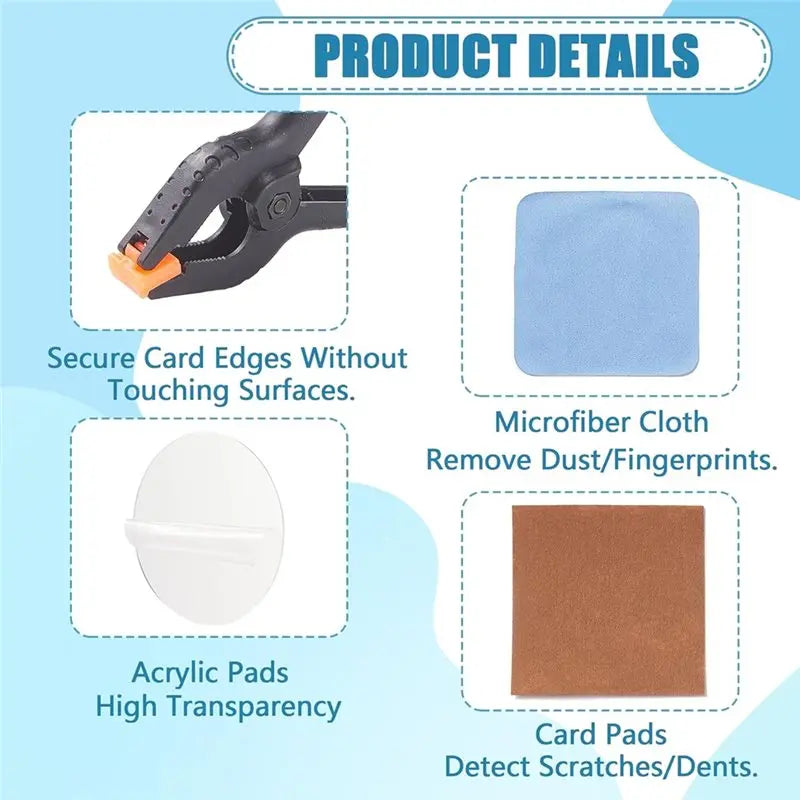 Card Care & Restoration Kit – Cleaning, Flattening & Maintenance Tool Set for TCG & Sports Card Collectors