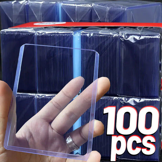 Rigid TCG Toploader Sleeves (100 Pack) — 35PT Hard Card Protection