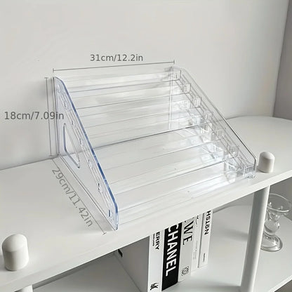 Tiered Clear Card Display Rack for TCG Hits Slabs & Pulls | Streamer Showcase Stand