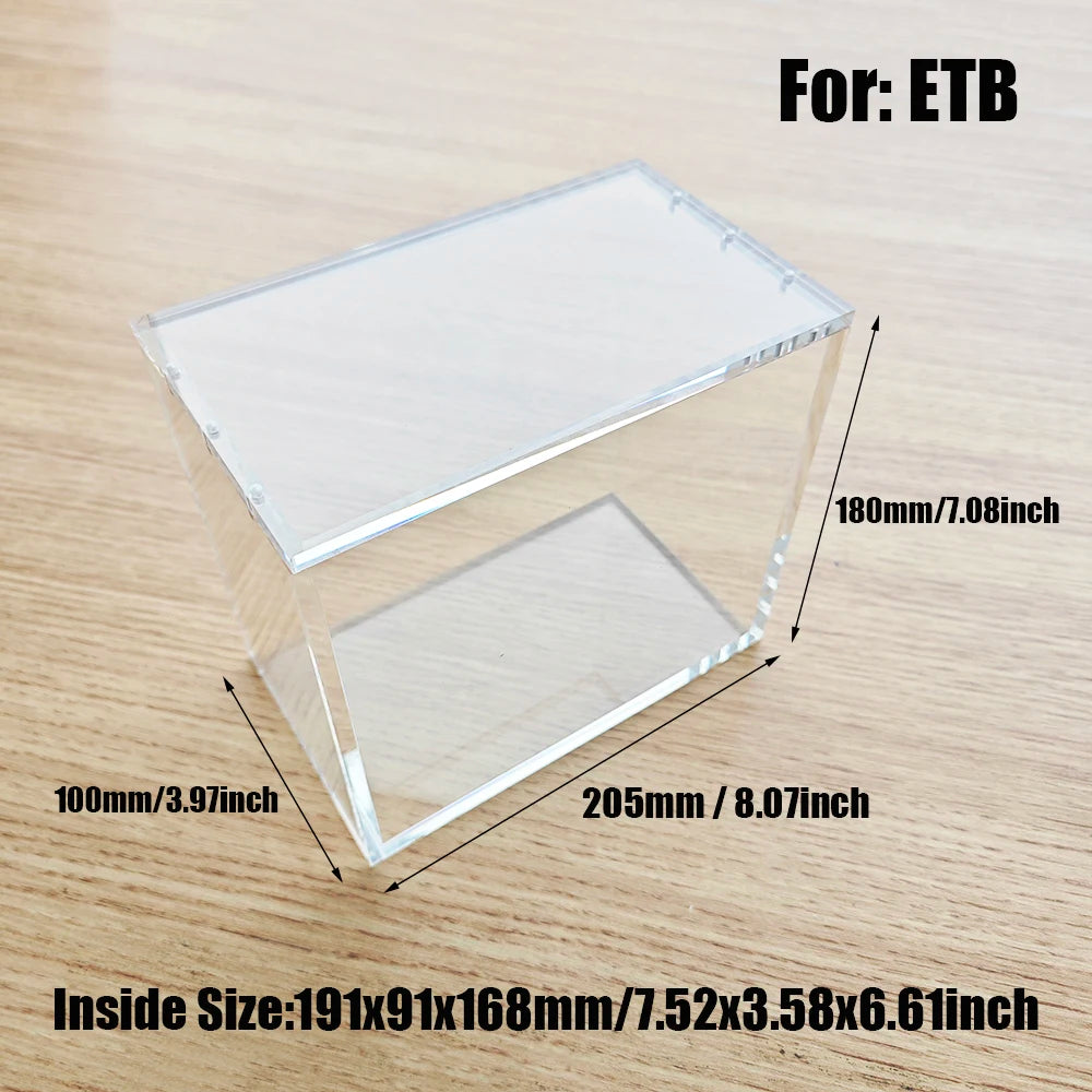 Crystal Shell Box Display Case | Clear Acrylic Protector for Sealed Collectibles