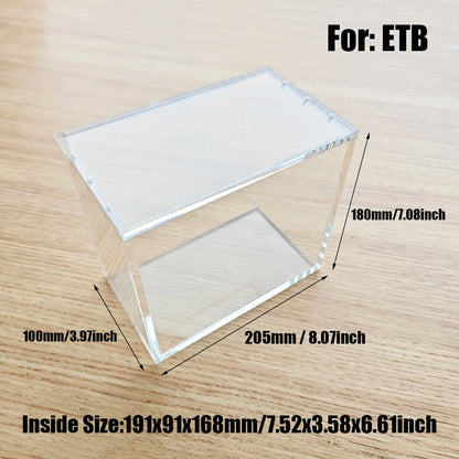 Crystal Shell Box Display Case | Clear Acrylic Protector for Sealed Collectibles