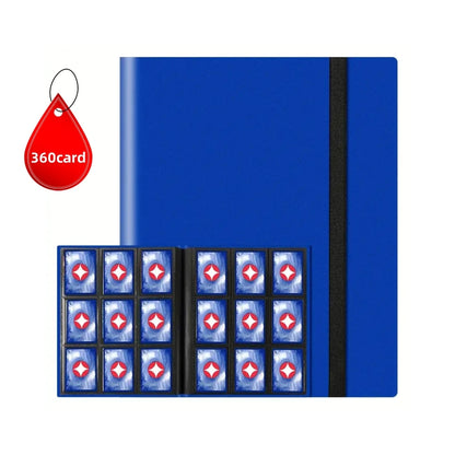 Premium Trading Card Binder — 4/9 Pocket Side-Loading Album (160/360 Capacity)