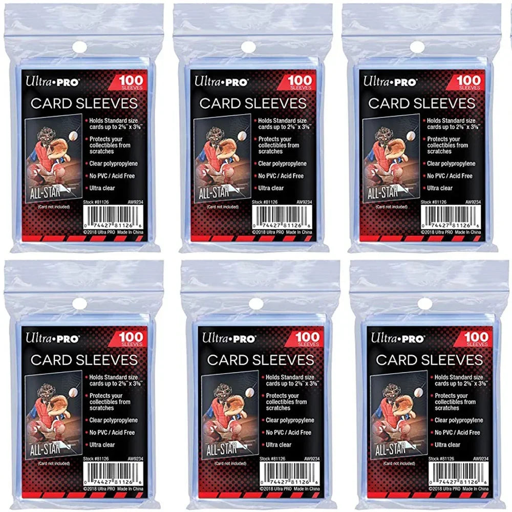 TCG Grading Prep Soft Card Sleeves (100 Pack) — Ultra Clear Protection