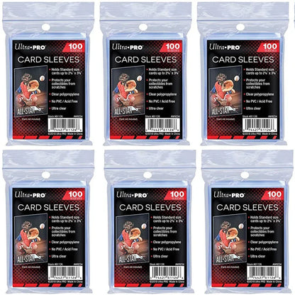 TCG Grading Prep Soft Card Sleeves (100 Pack) — Ultra Clear Protection