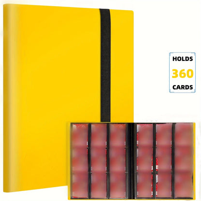 Premium Trading Card Binder — 4/9 Pocket Side-Loading Album (160/360 Capacity)