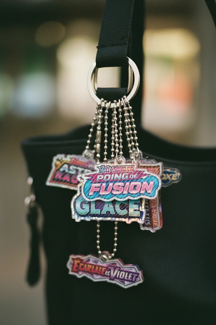 French TCG Series Inspired Bag Charm Collectible