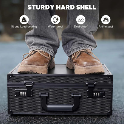 Card Storage Case — Combination Lock & Dividers