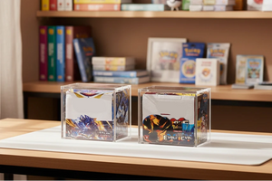 Crystal Shell Box Display Case | Clear Acrylic Protector for Sealed Collectibles
