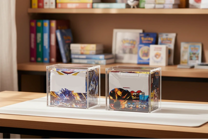 Crystal Shell Box Display Case | Clear Acrylic Protector for Sealed Collectibles