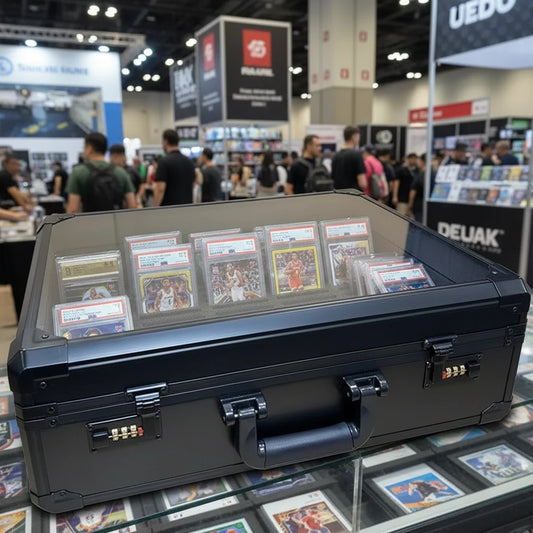 Hard Shell Card Storage Suitcase — Multi-Slot Holder